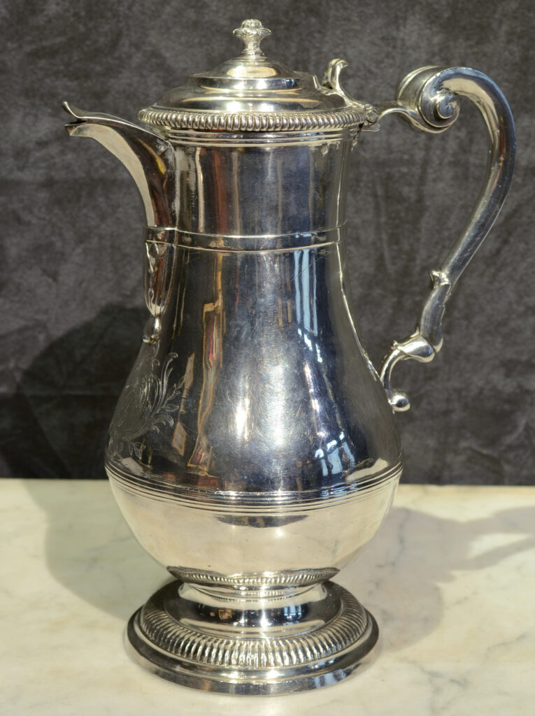 A Louis XV silver ewer by Bertin Merger, Paris 1725