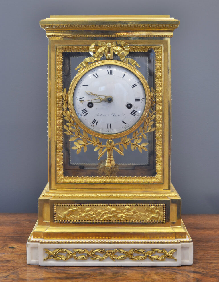 Pendule borne d’époque Louis XVI