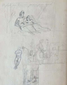 carnet de dessins de Auguste-Xavier Leprince
